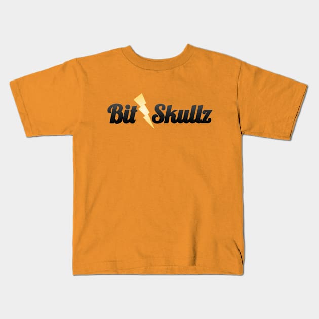 Bitskullz Lightning logo Kids T-Shirt by bitskullz